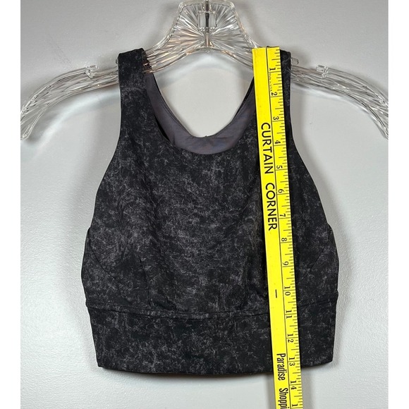 Lululemon Wunder Train Longline Bra Denim Wash Dusky Lavender Black, Size 4 - Picture 6 of 9